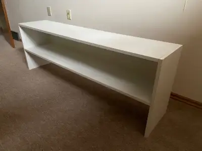 Vtg Sturdy Double Shelf Shoe Storage Console Table, View more