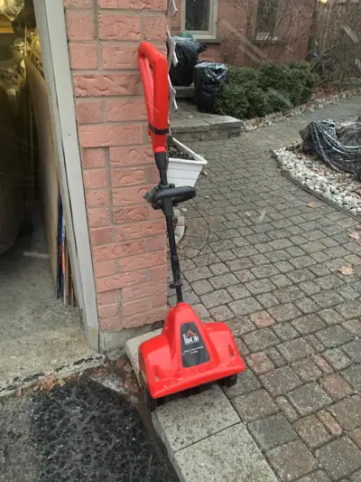 For sale HOMCOM electric snow thrower 16 inch wide, View more