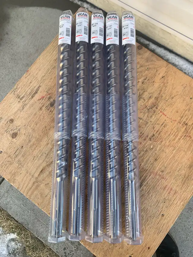 UCAN Rotary Hammer Masonry Drill Bits 1-1/4" x 23” Premium SDS M in Power Tools in Edmonton - Image 3