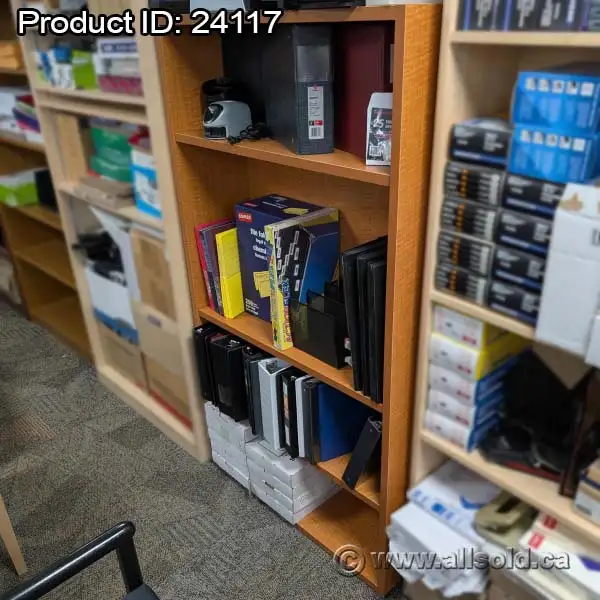 Mid Tone Bookshelf Bookcase w./ Adjustable Shelves 36 x 12 x 65 in Bookcases & Shelving Units in Calgary - Image 2