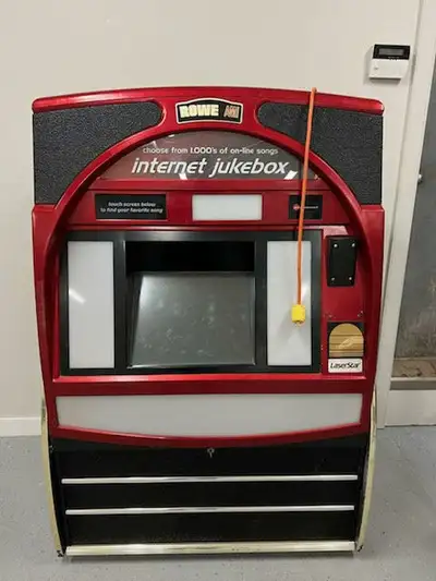 FOR SALE NOW: VINTAGE ROWE/AMI CD100D "LADY IN RED" NON WORKING CPU BASED DIGITAL TOUCH SCREEN INTER...