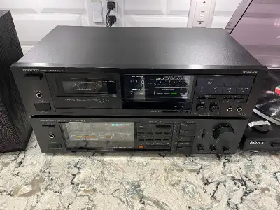 Onkyo TX-27 Amp/ Tuner & TA-2130 Cassette deck, View more
