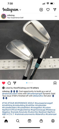 National Custom Works Irons and Wedges all Don White