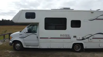 1998 Triple E Regal 24' class c motorhome on a ford E350 chassis with a Triton V10 gas motor. It has...