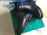 New Black girls leather shoes size 3