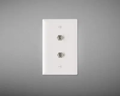 New Prise murale câble TV Coaxial Connecteur F Vidéo Double, View more