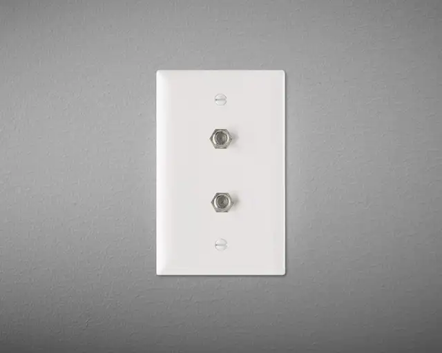 New Prise murale câble TV Coaxial Connecteur F Vidéo Double in Indoor Lighting & Fans in City of Montréal - Image 2