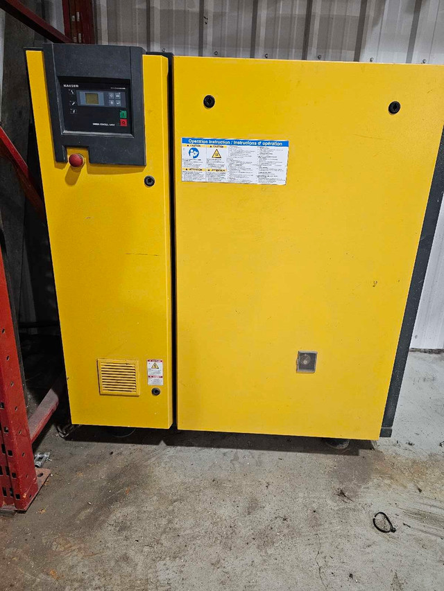 Kaiser screw air compressor and air tank in Other in Red Deer
