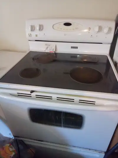 cooktop stove, works but one burn not working, bicycles work but may need tuning/spares and car roof...