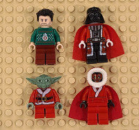 LEGO Holiday Star Wars figures Vader Maul Yoda and Poe