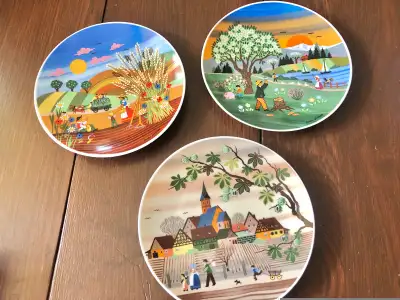 Germany Seasons Barbara Furstenhofer Plate Plates Vintage Design, View more