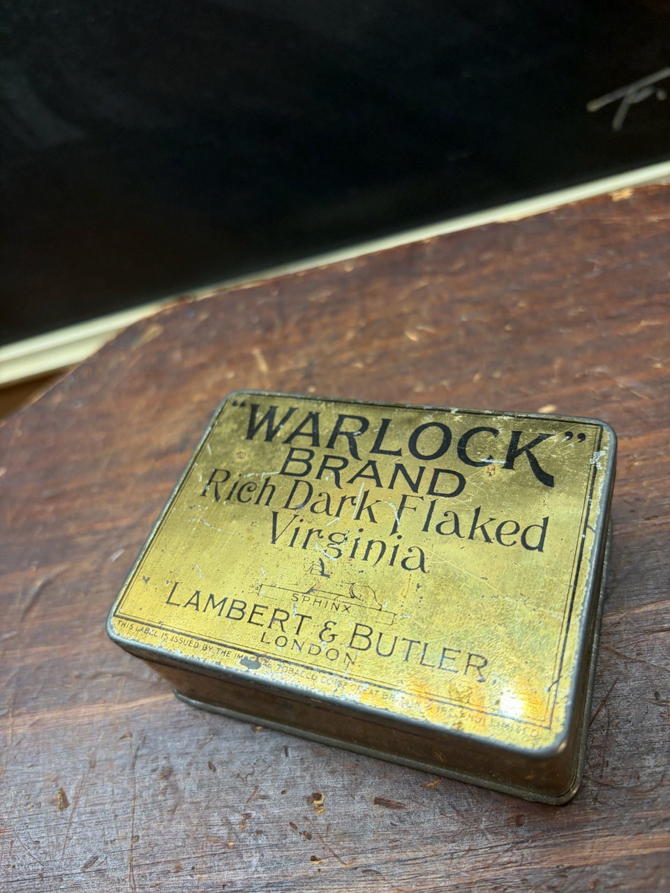 VTG WARLOCK TOBACCO TIN — LAMBERT & BUTLER | Arts & Collectibles | City ...