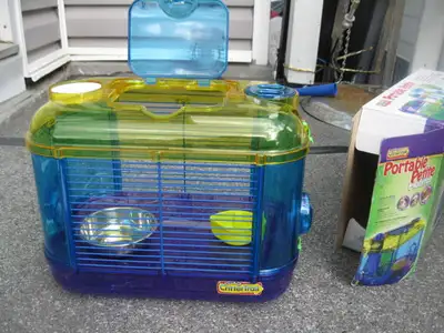 Mini- Habitat small pet cage. Measures 8" W X 12" L X 9" H., View more