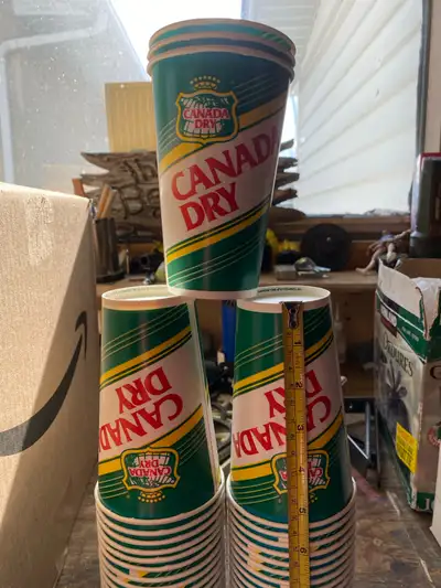 Approximately 30 cups, each are 5.5” tall If the ad is up, it’s available. Will not respond to “Is t...