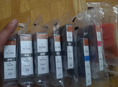 8 x Ink Cartridges C-PGIBK C-CLI8C C-CLI8M C-CLI8Y iP4300 iP4500, View more