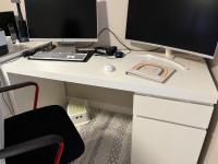 White Ikea Desk & Chair