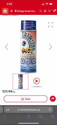 Trim Tex Spray Glue $10 a Can
