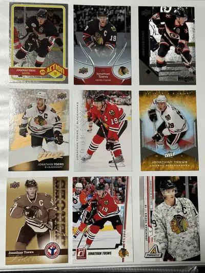 Jonathan Toews hockey card lot, View more