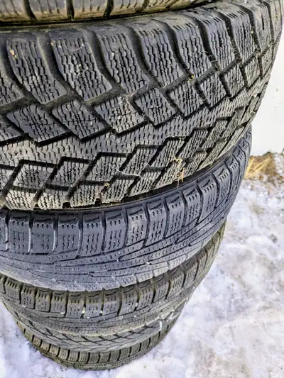 7 winter tires. 6 are 175/65 R 14. 4 are good with lots of tread. $100. OBO