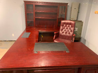 Solid Cherry Executive Office Desk