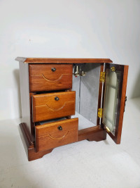 Wooden Jewelry Box (cherry wood stain)
