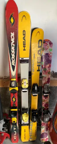 5 pairs of kids skis $40-60