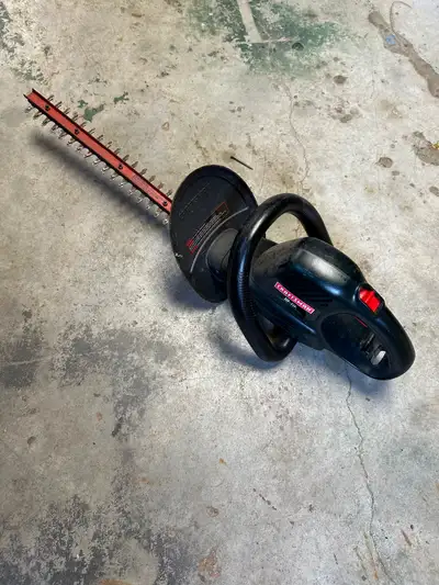 Craftsman 18 inch corded, hedge, trimmer, and working condition. Reason for selling just bought a co...