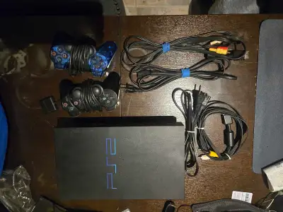 Not working Ps2 Console with 2 Controllers, View more