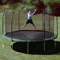 BNIB Skywalker Trampolines Round Enclosure Combo with Spring Pad