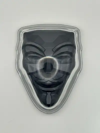 Anonymous Guy Fawkes 2 oz Silver Mask, View more