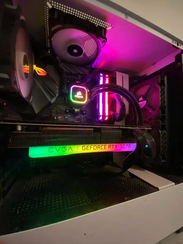 Gaming PC FTW3 Ultra RTX 3070 AMD Ryzen 7 5800X in Desktop Computers in Edmonton - Image 3