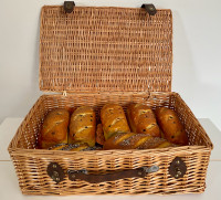 Basket with feau bread 
