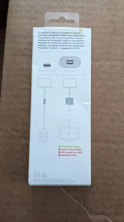 Apple Thunderbolt 3 (USB-C) to Thunderbolt 2 Adapter ​​​​​​​, View more
