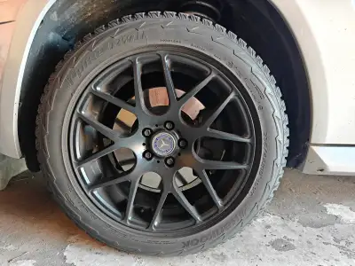 Selling a complete winter wheel and tire package originally for a Mercedes-Benz GLK, will fit any ca...