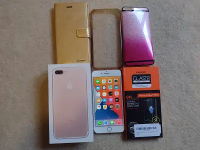 iPhone 7 plus 256gb unlocked Apple pink color with original box, View more