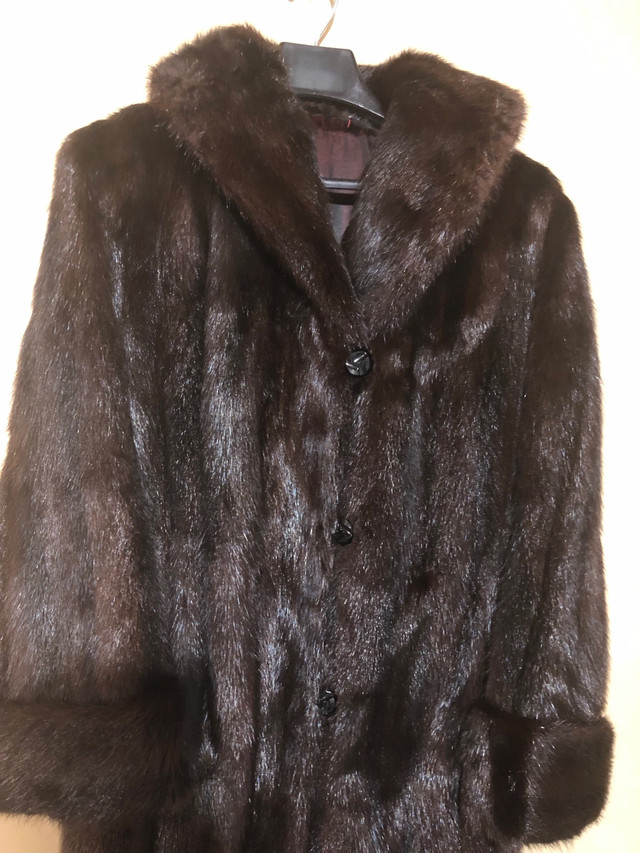 Women's Dark Brown Long Muskrat Coat in Women's - Tops & Outerwear in Portage la Prairie - Image 2