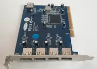 Carte PCI Belkin F5U220 avec 5 ports USB 2.0 haute vitesse