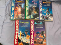 Lot of 5 Vintage Robotech™Series Books by Jack McKinney