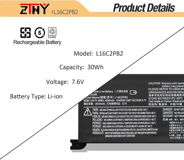 Laptop Battery for Lenovo IdeaPad 320 330 520 V320 S145 V15 Seri in Laptop Accessories in Oshawa / Durham Region - Image 4