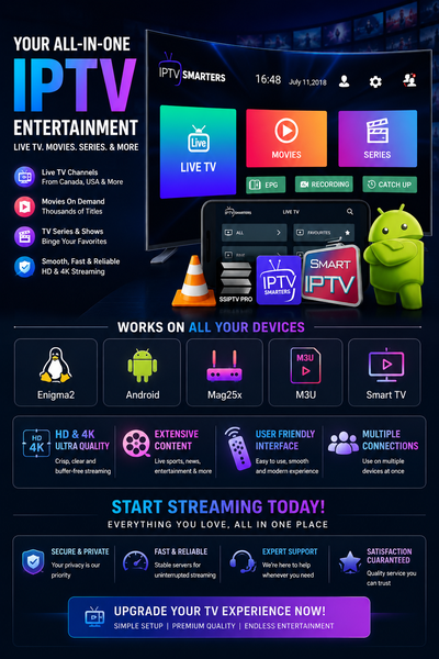 Premium 4K/UHD TV for Android & iOS Devices, View more