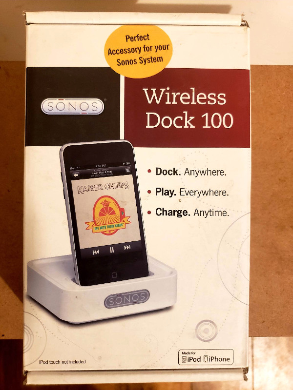 Sonos wireless dock pour ipod et iphone 4 et plus vieux dans Accessoires pour iPod et MP3  à Sherbrooke
