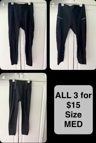 3 MED Leggings  / tights / yoga pants activewear, View more