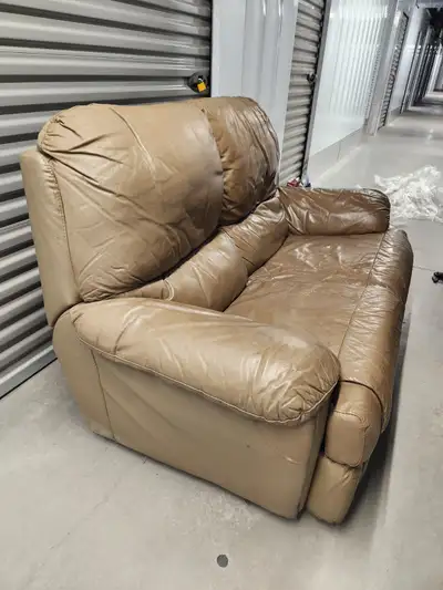 Real Leather Loveseat, View more