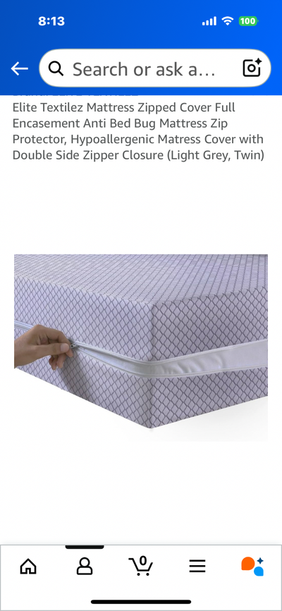 Brand new box spring waterproof bed bug mattress., View more