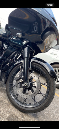 Wrap around fender for Harley touring model. 19” front wheel 