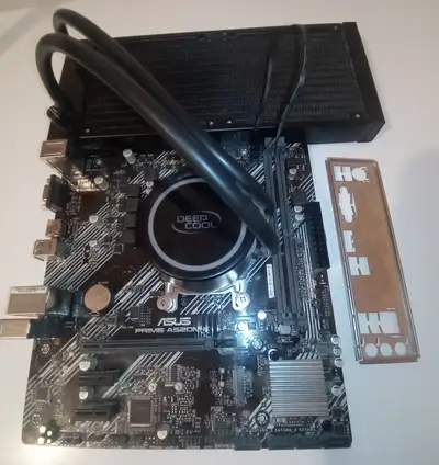 ASUS A520M-K AM4 Motherboard + CPU Cooler Ryzen mATX Micro ATX, View more