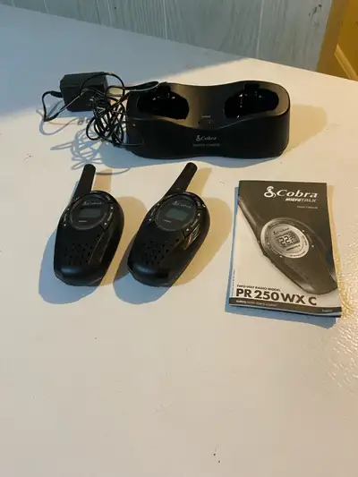 Cobra MicroTalk Two-Way Radio Set with Desktop Charger , View more