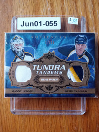 2008-09 Artifacts Tundra Tandems LEGACE & TKACHUK GU dual patch