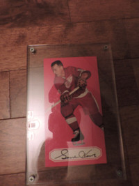 Carte de hockey autographier de Gordie Howe Parkurst Tall Boy.