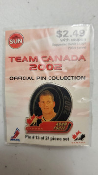 2002 team Canada Olympic hockey pin Adam Foote